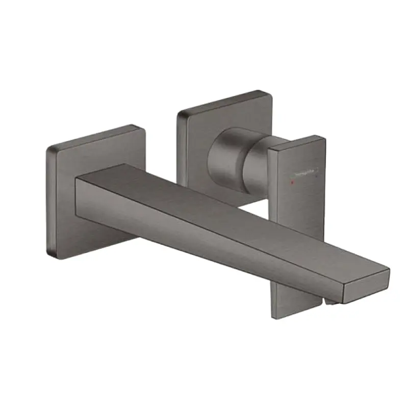 Metropol zidna baterija za lavabo iz zida 22 5cm brušena crna hrom 32526340 Hansgrohe
