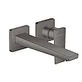 Metropol zidna baterija za lavabo iz zida 22 5cm brušena crna hrom 32526340 Hansgrohe