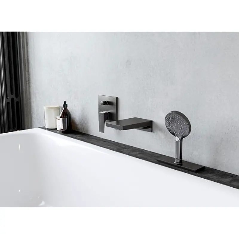 Metropol slap 185 mm metroplo crna mat 32543670 Hansgrohe