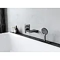 Metropol slap 185 mm metroplo crna mat 32543670 Hansgrohe