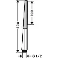 Rainfinity tuš ručica 100 1jet hrom 26866000 Hansgrohe