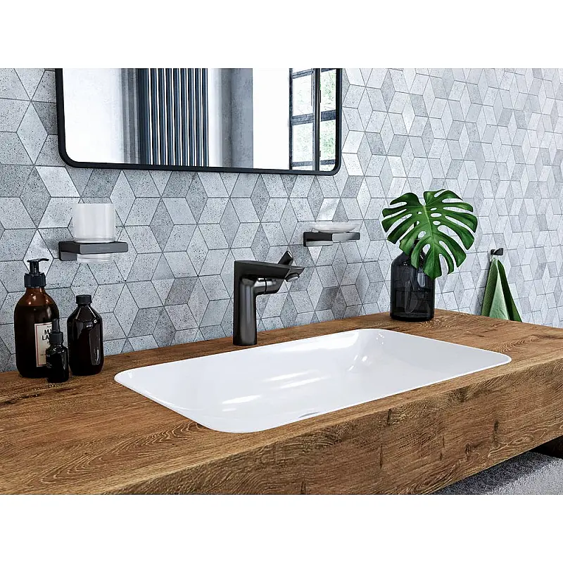 Talis E baterija za umivaonik 150 crna mat 71754670 Hansgrohe