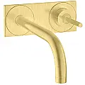 Uno2 Zidna slavina 225mm sa plocom brushed brass Axor