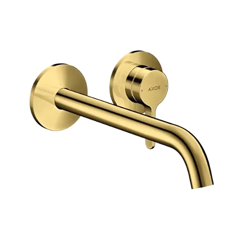 One baterija za lavabo polirano zlato 48120990 Axor