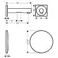 Uno baterija za lavabo 45110330 Axor