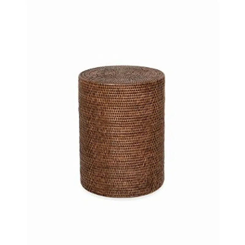 BASKET STOOL - rattan dark 0940492 Decor Walther