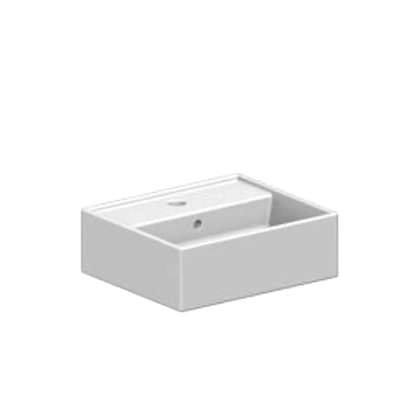Teorema 40x35r beli nadgradni lavabo Scarabeo