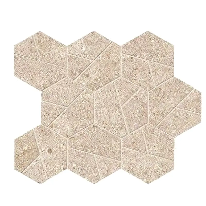 25x28.5 cm, Boost Stone, Cream Hex boja, mozaik, pločice, Atlas Concorde
