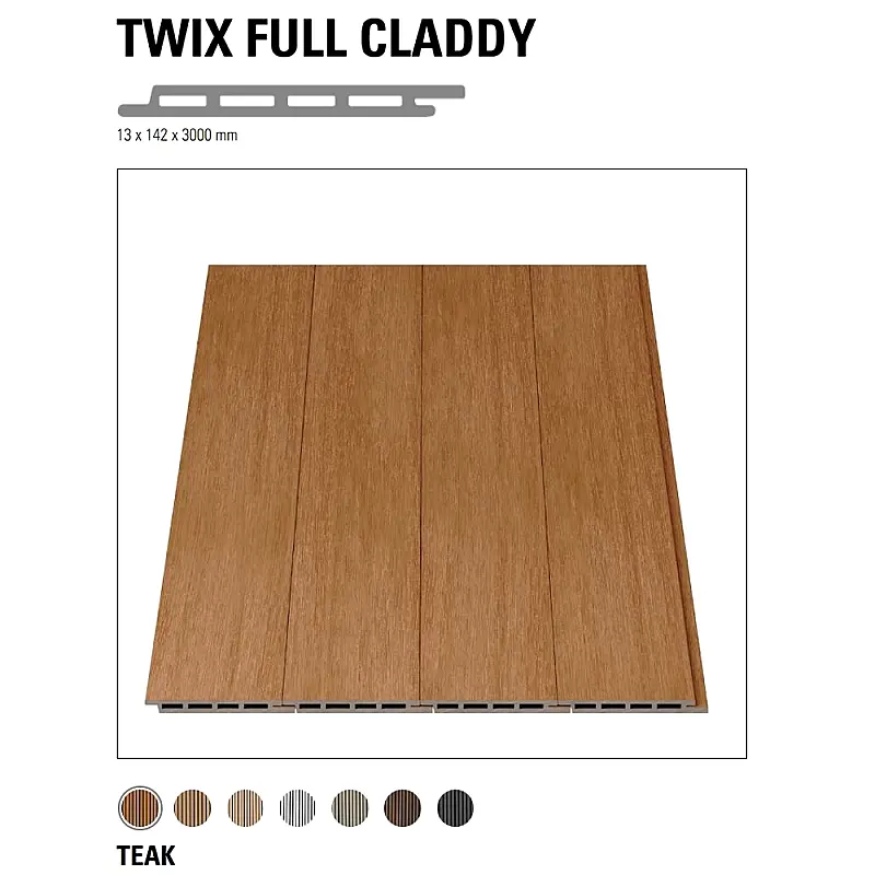 13x142x3000mm Full claddy kompozitna zidna i fasadna obloga tikovina 18x210x3000mm 1 Element