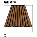Modul Duplo TWIX fasadna i zidna obloga 25x197x3000mm, Teak, Ultrashield