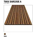 Modul A TWIX barkod fasadna i zidna obloga 25x197x3000mm, Teak, Ultrashield