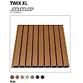 XL TWIX fasadna i zidna obloga 25x197x3000mm, boja tikovine