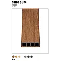 Fasadne letvice, Drvena zaštita od sunca 108×31 mm Frangisole Slim Teak, Deco